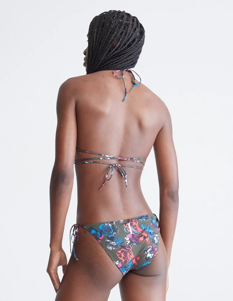 Bikini Calvin Klein floral cintura para mujer