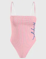 Traje de baño Tommy Hilfiger a rayas para mujer