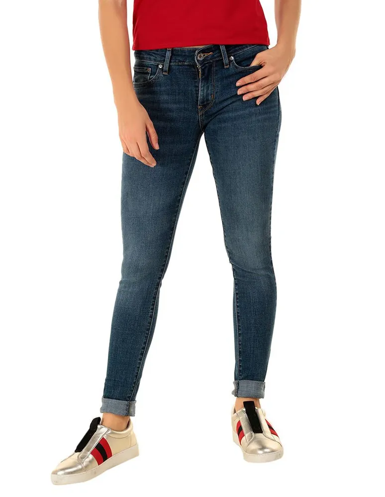  Jeans para Mujer - Pantalones Palazzo de Cintura Alta (Color :  Lavado Medio, Talla : 26) : Ropa, Zapatos y Joyería