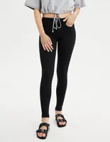 Jegging skinny American Eagle lavado obscuro corte cintura para mujer