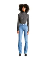 Jeans straight Levi's 725 lavado claro corte cintura alta para mujer