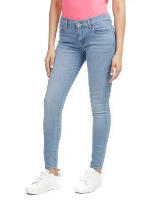 Jeans skinny Levi's 710 lavado claro corte cadera para mujer