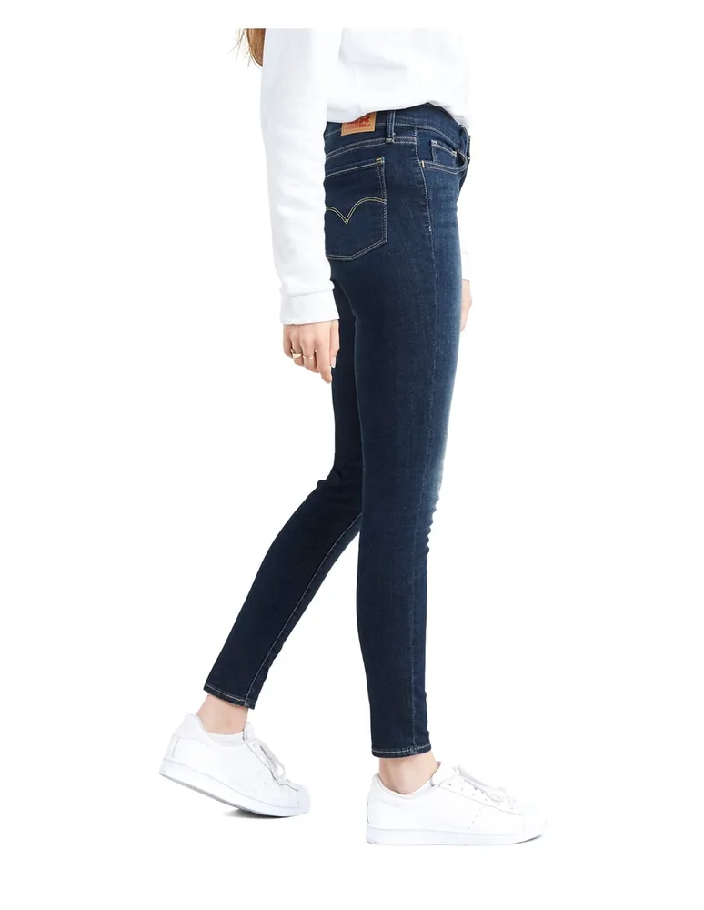 Jeans skinny Levi's lavado obscuro corte cadera para mujer