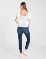 Jeans skinny That's It lavado obscuro corte cintura para mujer