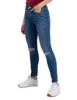 Jeans skinny American Eagle lavado obscuro corte cintura para