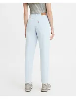 Jeans straight Levi's lavado claro corte cintura alta para mujer