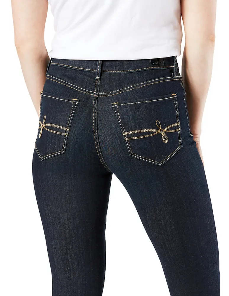 Jeans skinny Denizen lavado desgastado corte cintura alta para mujer