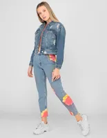 Jeans skinny Only lavado claro corte cintura para mujer