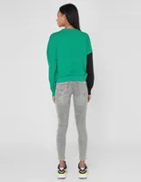 Jeans skinny ONLY deslavado corte cintura para mujer