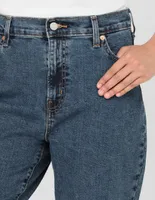 Jeans mom Denizen lavado obscuro corte cintura para mujer