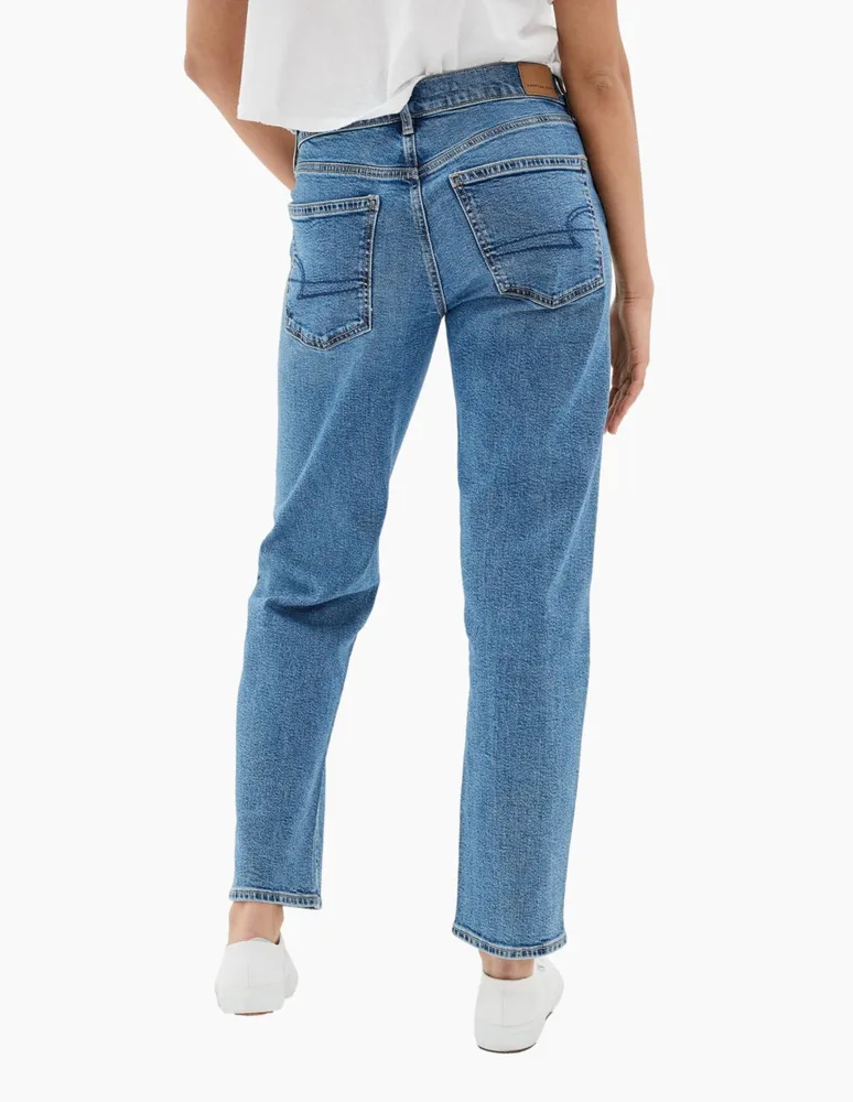 Jeans skinny American Eagle deslavado corte cintura para mujer