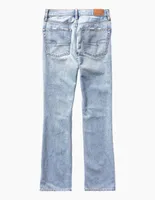 Jeans bota American Eagle lavado destruido corte cintura para mujer