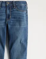 Jeans skinny Hollister lavado destruido corte cintura para mujer