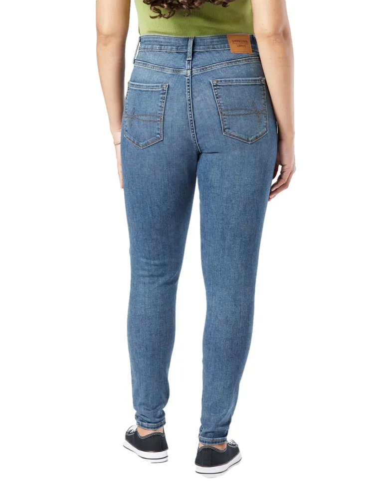 Jeans skinny Denizen Sculpting Ultra High-rise super lavado medio corte cintura alta para mujer