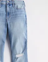 Jeans relajado Hollister corte cintura para mujer