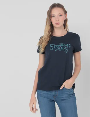 Playera manga corta Levi's cuello redondo para mujer