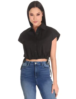 Blusa camisera casual Sarah Bustani sin manga para mujer