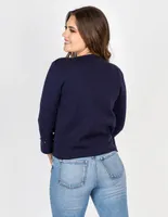 Suéter Zuio para mujer cuello redondo