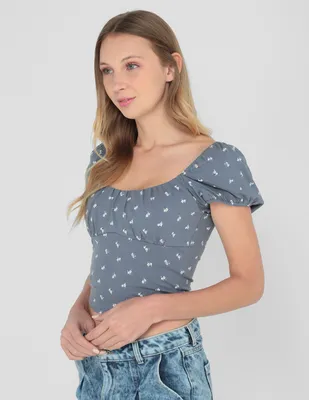 Blusa Hollister manga corta para mujer