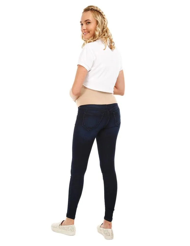 Jeans skinny 365 Essential lavado obscuro corte cintura alta para mujer