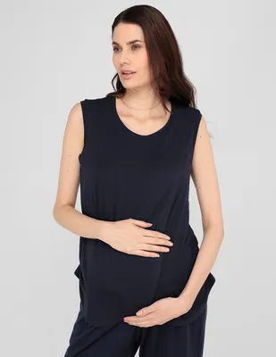 Blusa de maternidad One to Nine sin manga para mujer