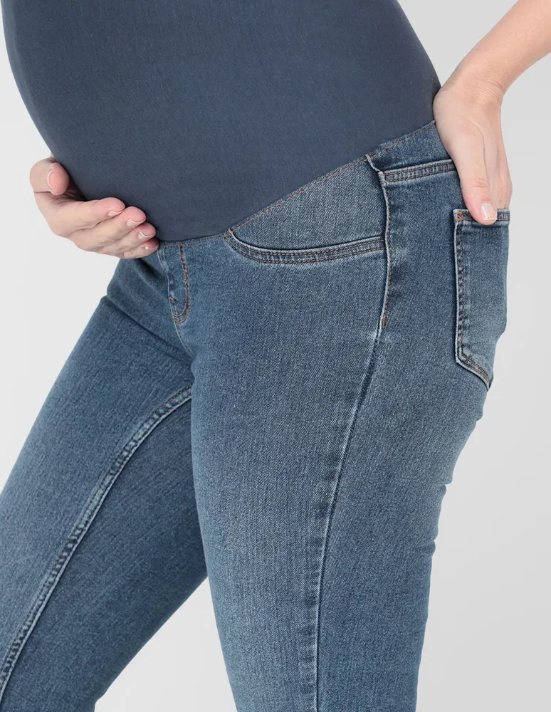 Jeans de maternidad skinny Pieces corte cintura alta para mujer