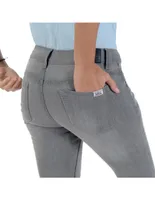 Jeans slim Supply lavado bitono corte cintura para mujer