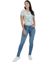 Jeans skinny Supply lavado bitono corte cintura para mujer