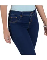 Jeans skinny Supply deslavado corte cintura para mujer