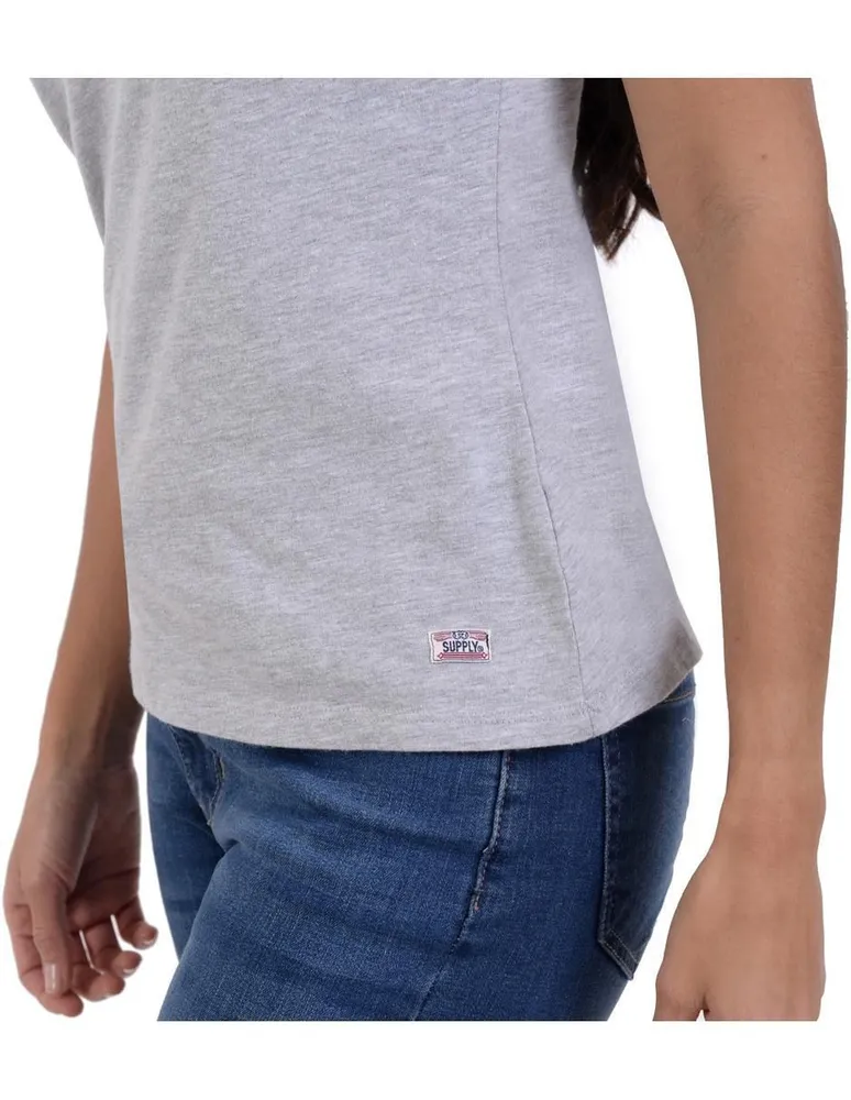 Playera Supply cuello V para mujer