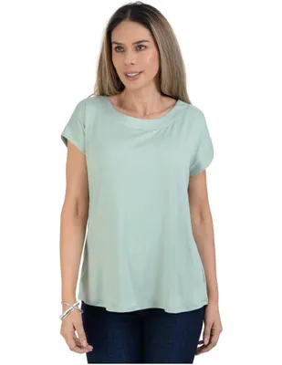 Blusa Gloria Vanderbilt manga corta para mujer