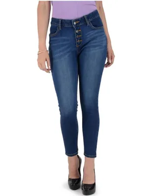 Jeans skinny Gloria Vanderbilt lavado claro corte cintura para mujer