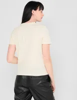 Playera Pieces cuello redondo para mujer