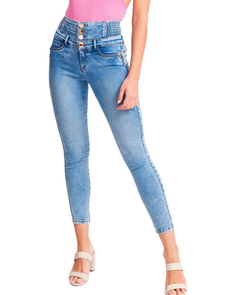 Jeans skinny Seven Jeans corte cintura alta para mujer