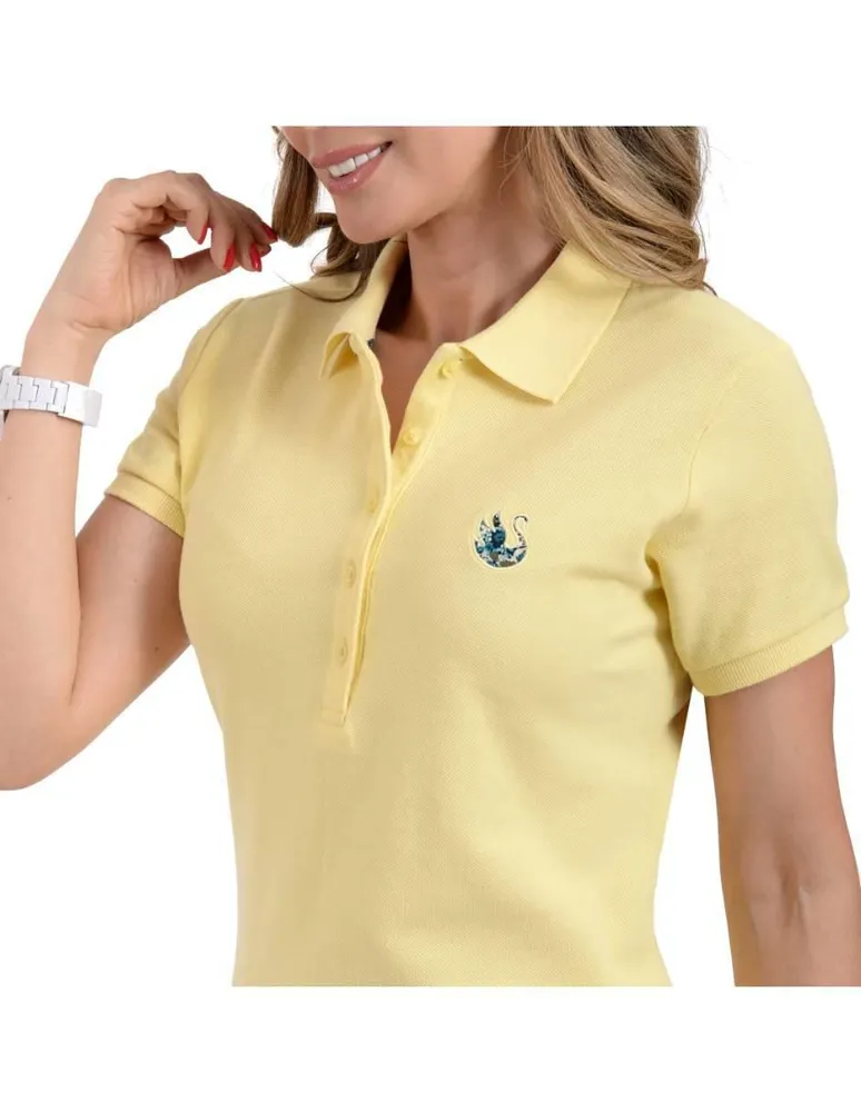 Playera tipo polo Gloria Vanderbilt para mujer