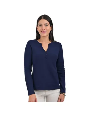 Playera Supply cuello henley para mujer