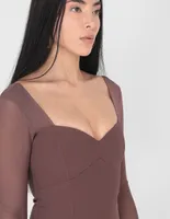 Body Abercrombie & Fitch escote corazón para mujer