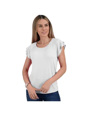 Blusa casual manga corta Gloria Vanderbilt para mujer