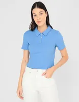 Playera tipo polo Pieces para mujer