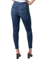 Jeans skinny Balam lavado deslavado corte a la cintura para mujer