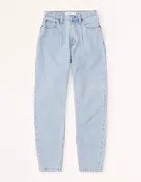 Jeans relajado Abercrombie & Fitch corte cadera para mujer