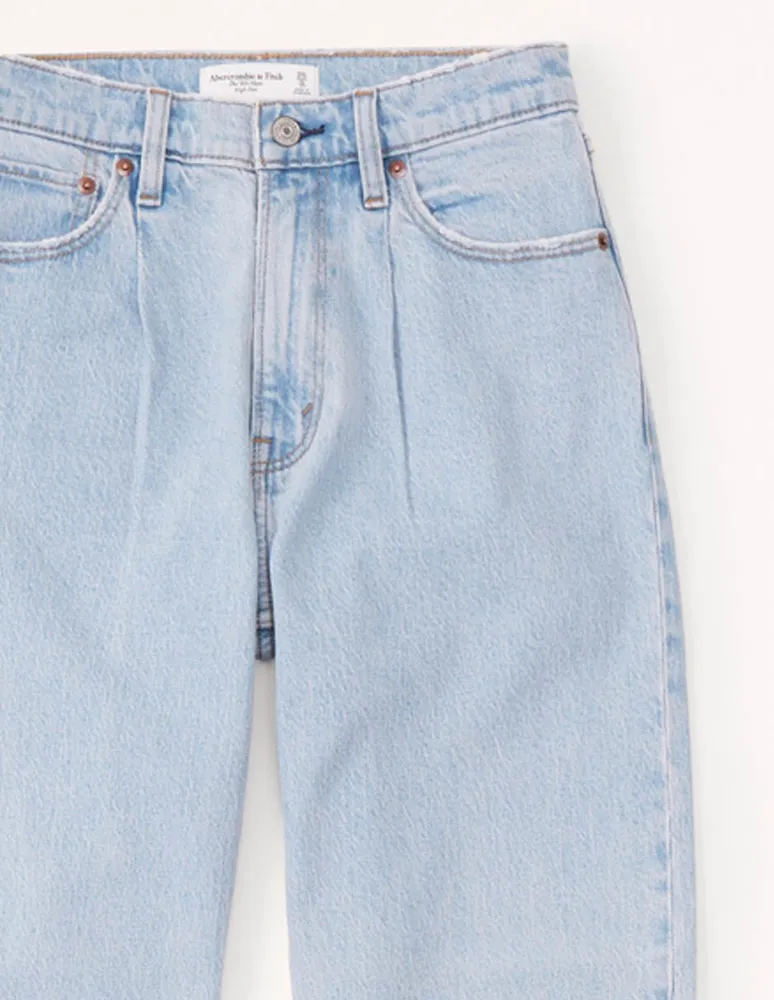 Jeans relajado Abercrombie & Fitch corte cadera para mujer