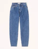 Jeans mom Abercrombie & Fitch corte cadera para mujer