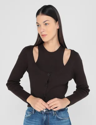 Suéter Abercrombie & Fitch para mujer cuello redondo