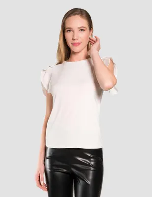 Blusa casual Ink manga corta para mujer