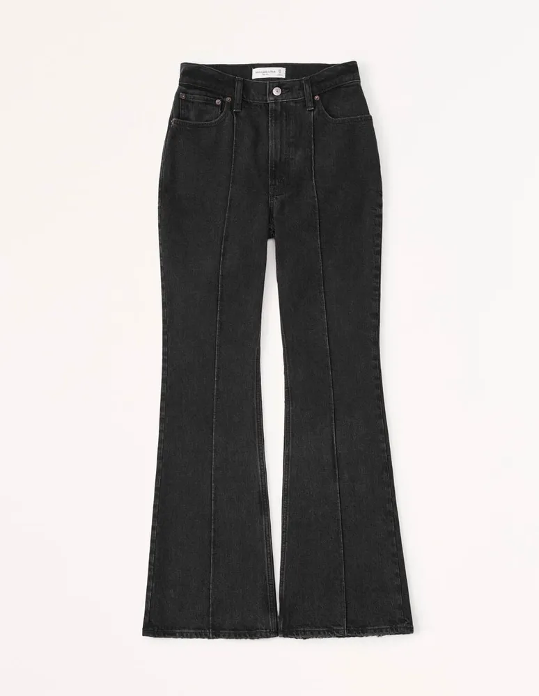 ABERCROMBIE & FITCH Jeans campana Abercrombie & Fitch ki155-2696-975 lavado  obscuro corte cintura alta para mujer