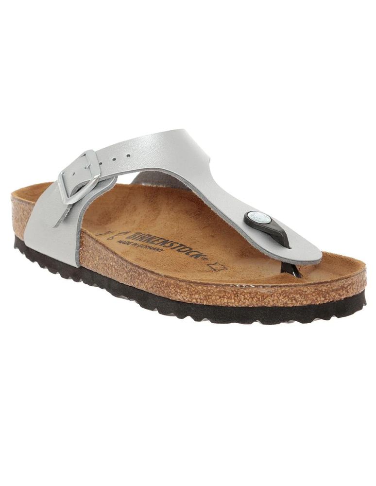 Sandalia lisa Birkenstock plata