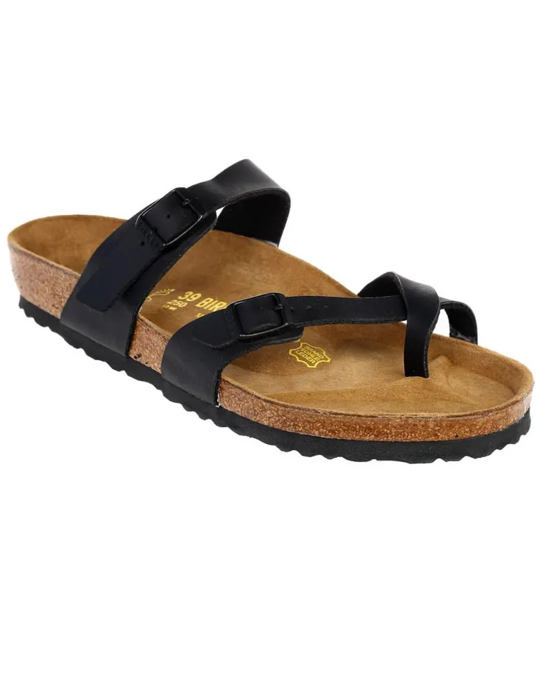 Sandalia lisa Birkenstock negra