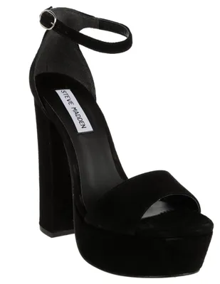 Sandalia lisa Steve Madden piel negra