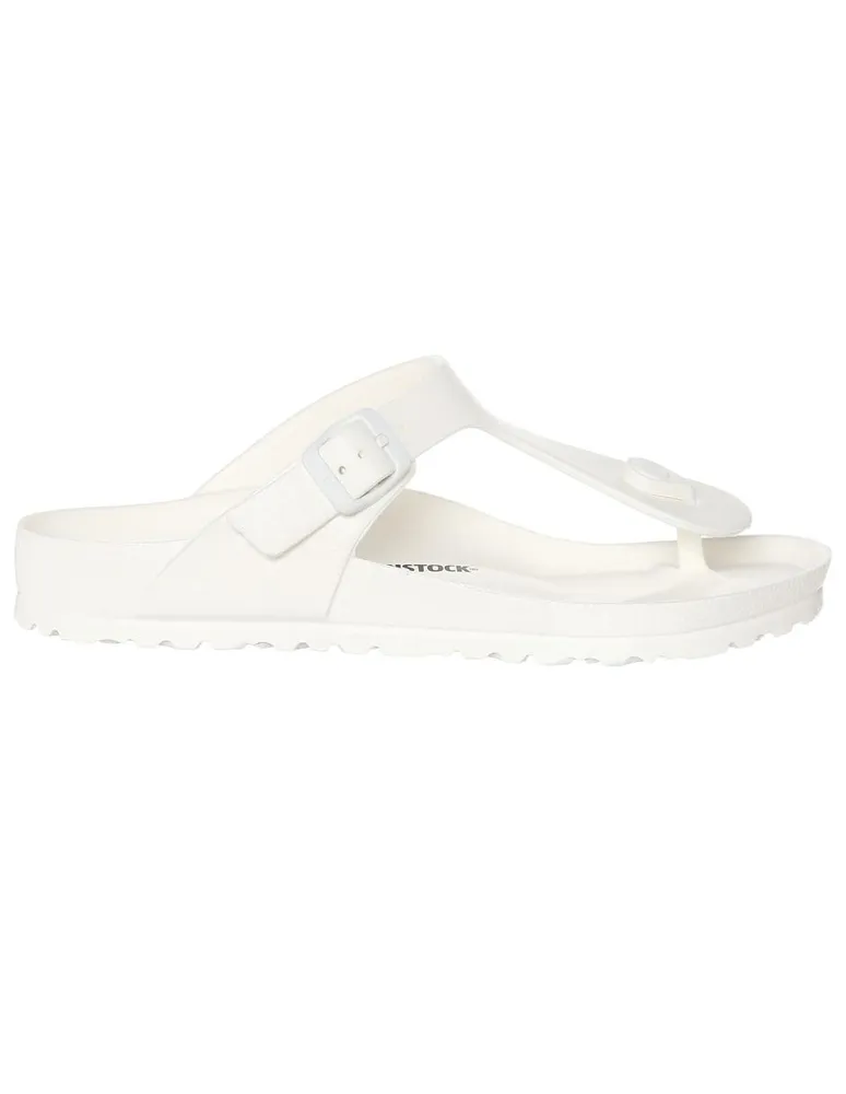 Sandalia Birkenstock blanca silueta pata de gallo